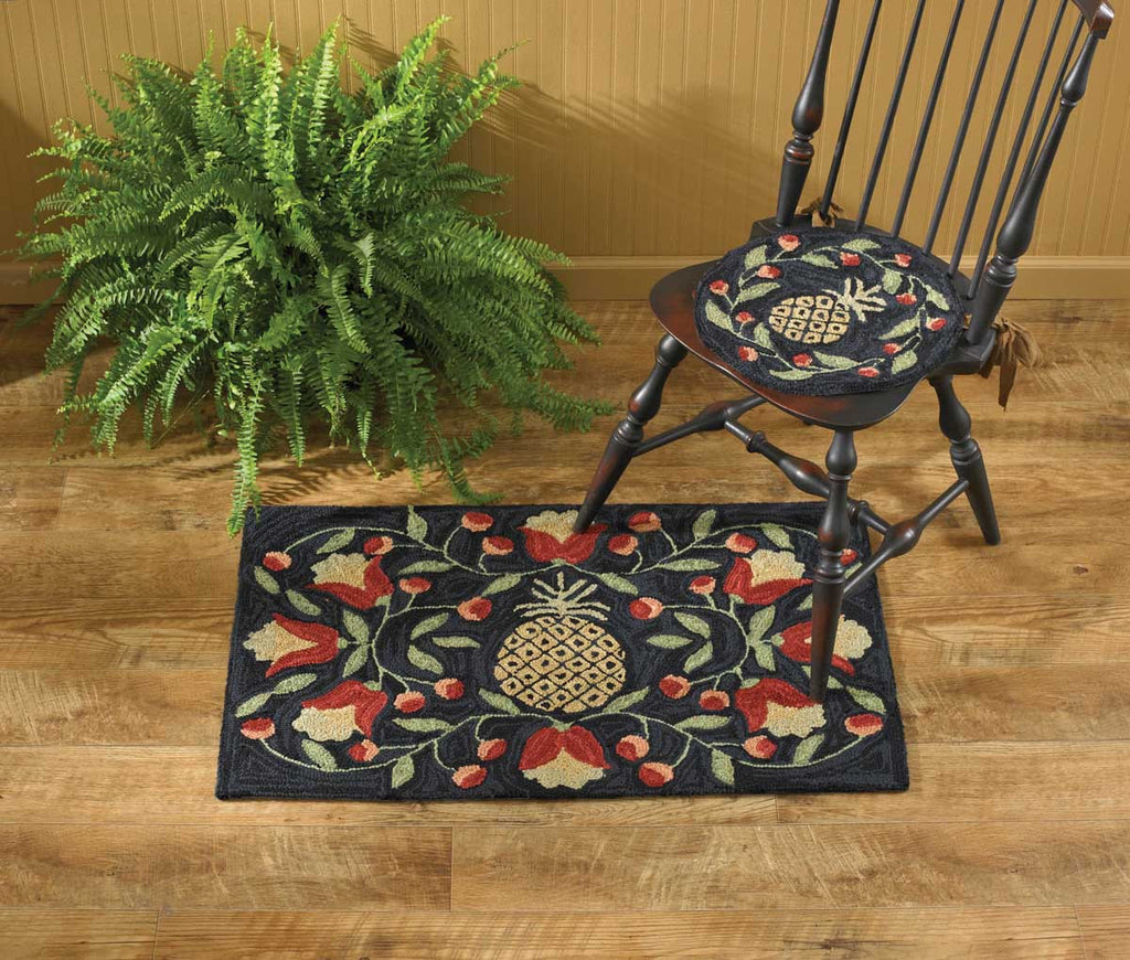 Pineapple Hooked Chair Pad