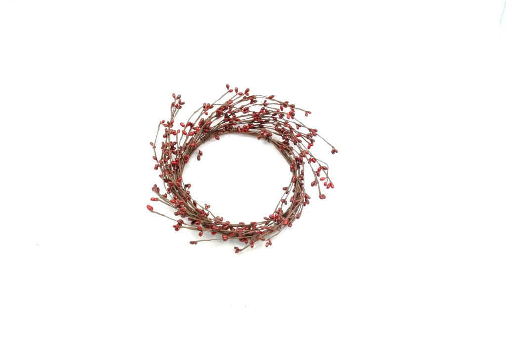 6" Candle Ring Red