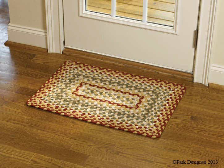 Mill Village 20" x 30" Rectangle Braided Rug