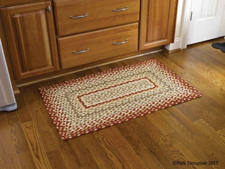 Mill Village 27" x 45" Rectangle Braided Rug
