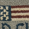 Old Glory Hooked Chair Pad