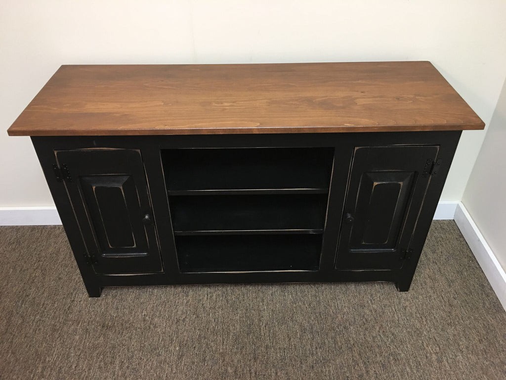 TV Stand with Raised Panels - 48" Or 60" Wide - 28.5" Tall