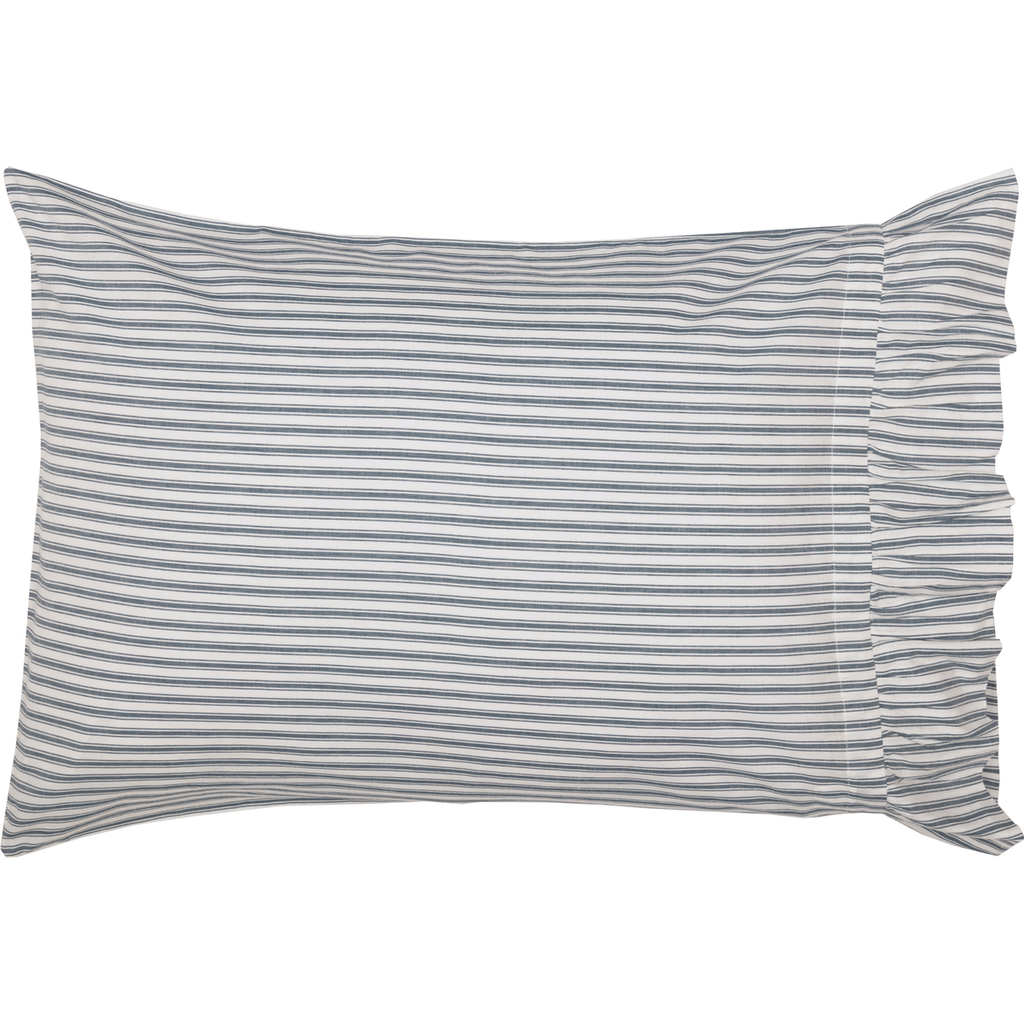 Sawyer Mill Blue Ticking Stripe Pillow Case Set