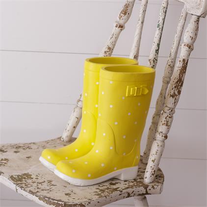 Planter - Polka Dot Rain Boots