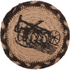 Sawyer Mill Charcoal Plow Jute Coasters - Set of 6
