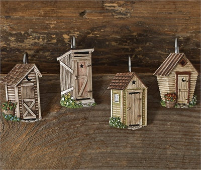Outhouse Shower Curtain Hooks