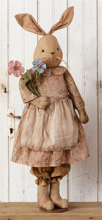 Girl Bunny With Flower