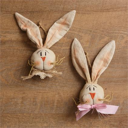 Cheeky Bunny Faces with Jute Hanger