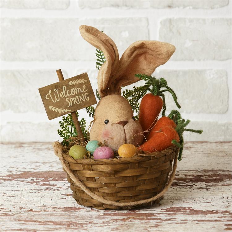 Bunny - Basket Welcome Spring