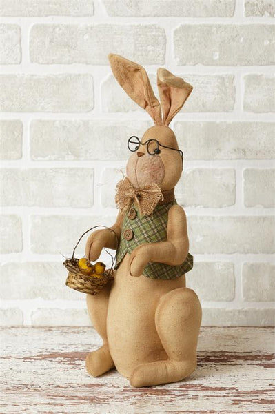 Bunny - Sitting Basket, Glasses