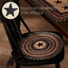 Colonial Star Jute Chair Pad Applique Star