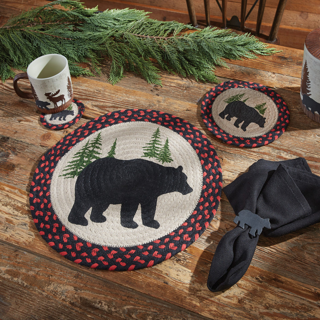 Black Bear Braided Trivet