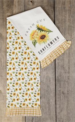Fresh Cut Sunflowers-Reversible Table Runner