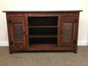 TV Stand with Copper Star Tin Panels - 48" Or 60" Wide - 28.5" Tall