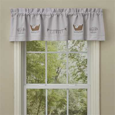 Laundry Embroidered Lined Valance
