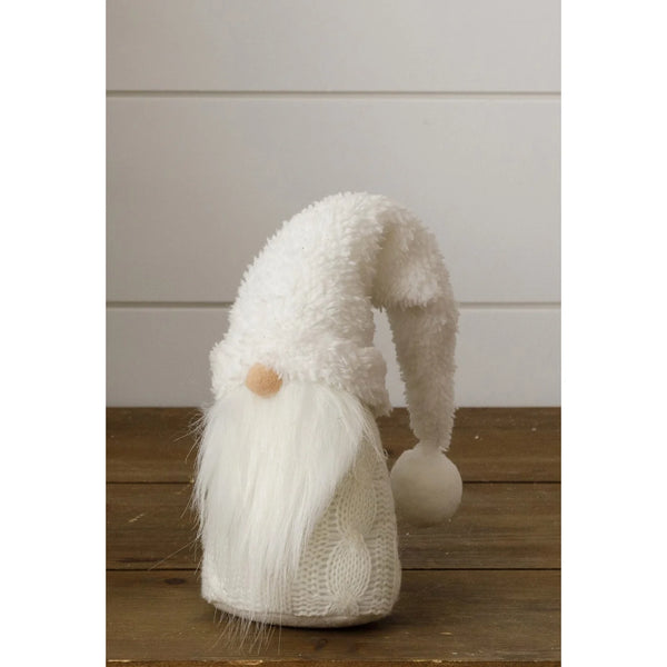 Gnome - White With Fuzzy Hat, Small