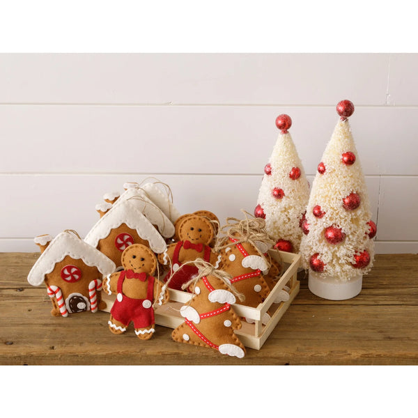 Gingerbread House, Tree or Man Ornaments