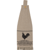 Sawyer Mill Charcoal Poultry Button Loop Kitchen Towel