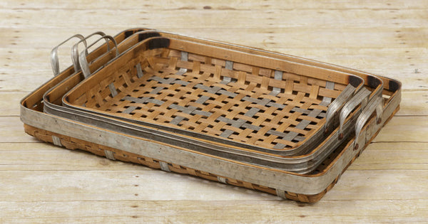 Baskets - Bamboo And Metal