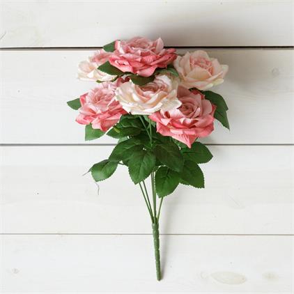Bunch - Pink & White Roses