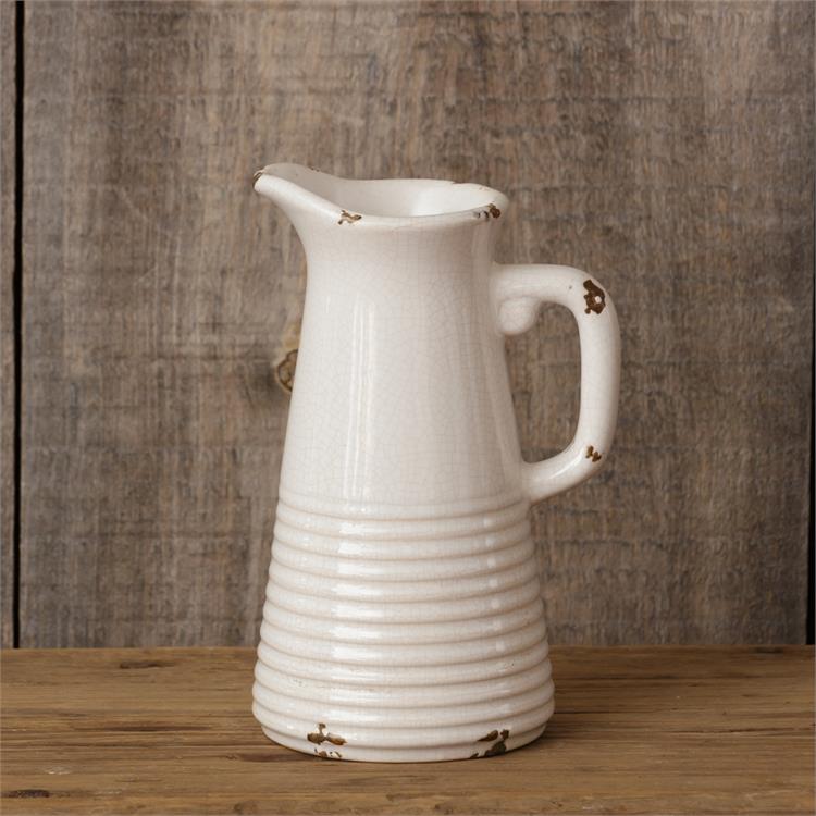 Pottery - Small Crackle Pitcher