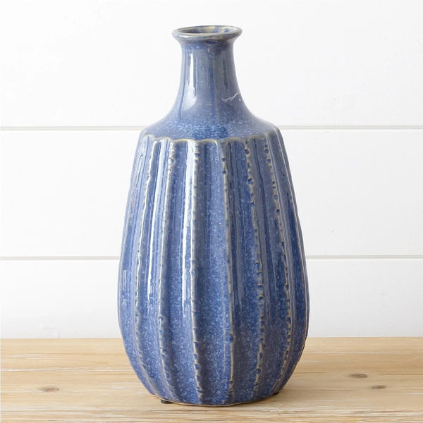 Ceramic Vase - Nautical Blue, Large