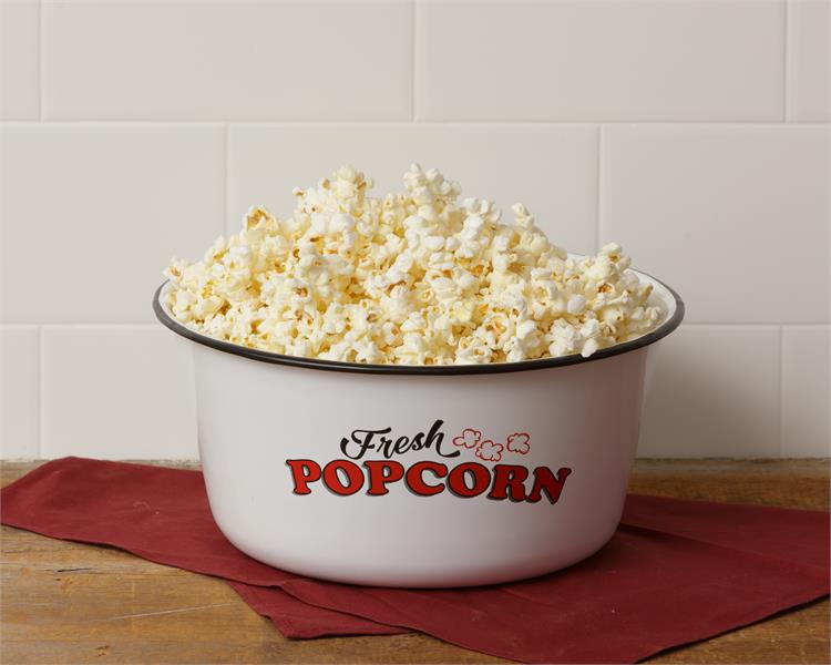 Enamelware - Large Popcorn Bowl