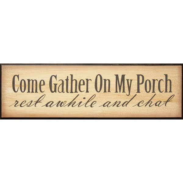 Door Board - Gather On My Porch