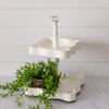 Chippy White Tiered Tray
