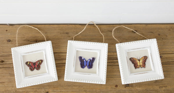 Beaded Mini Frame - 3D Butterflies