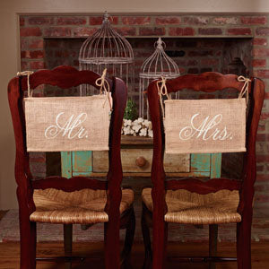 Mr/Mrs Chair Banner Set