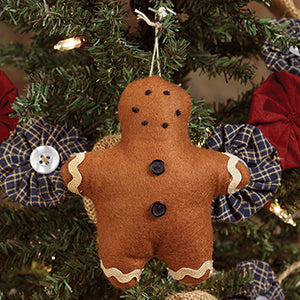 Primitive Gingerbread Boy Ornament