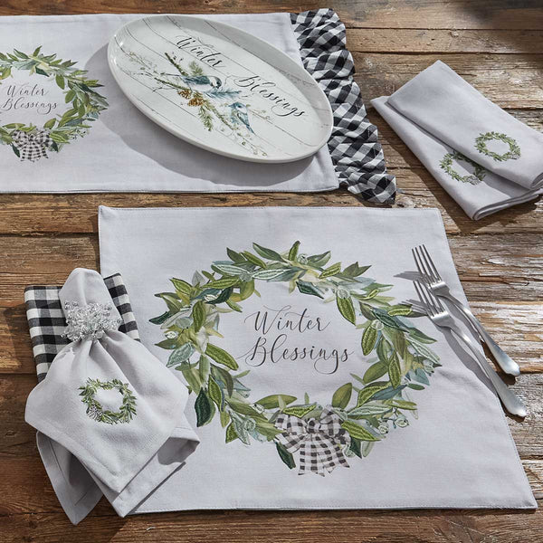 Winter Blessings Placemats - Set of 4