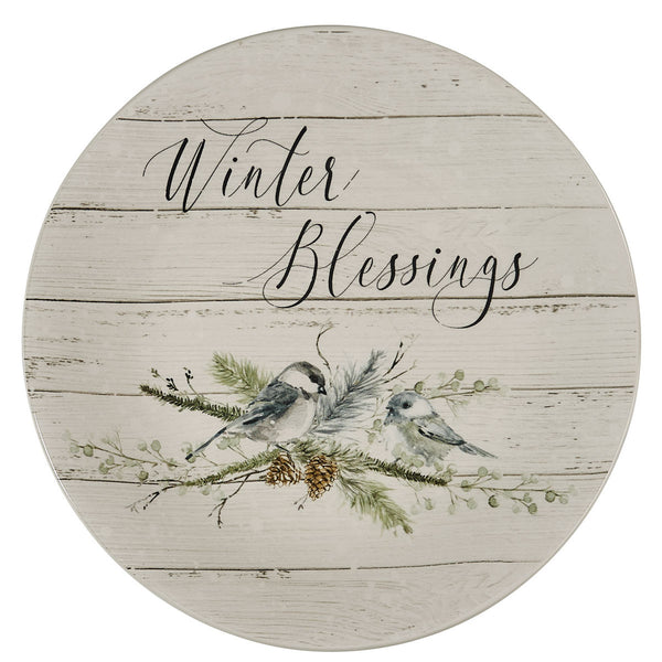 Winter Blessings Salad Plate