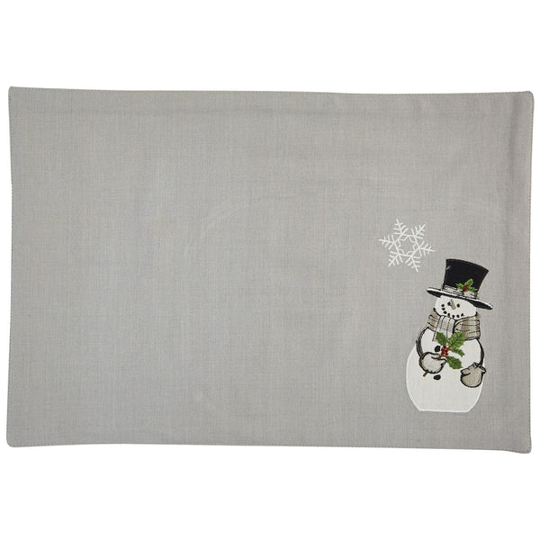 Snowman And Holly Placemat