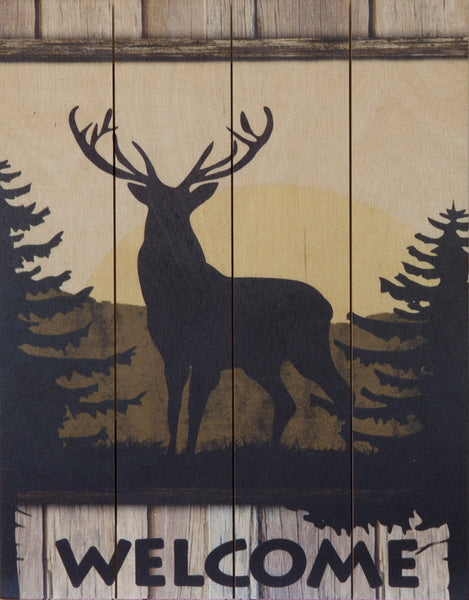 Deer Welcome Pallet Art