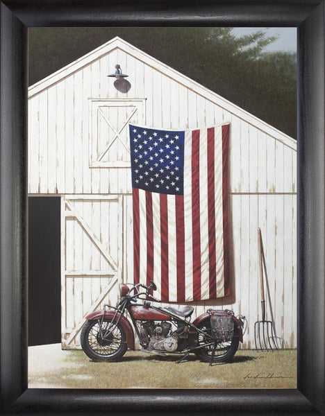 Barn and Motorcycle