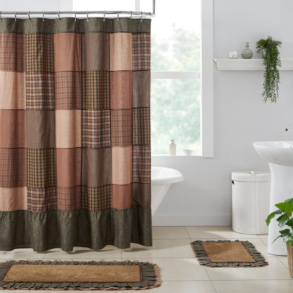 Crosswoods Patchwork Shower Curtain