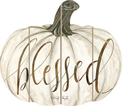 Blessed Pumpkin Shaped Pallet Art
