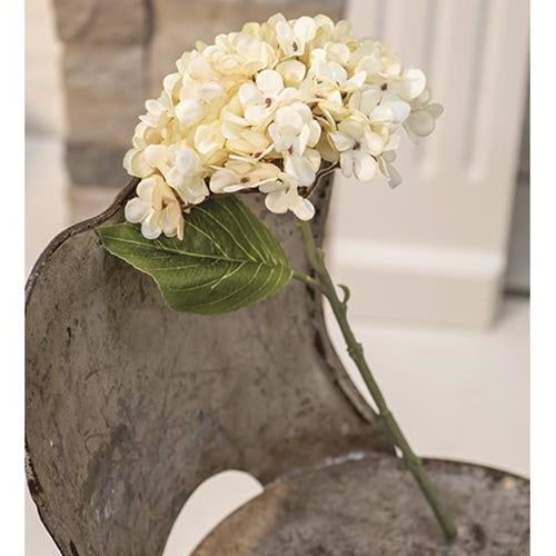 Antique Ivory Hydrangea Pick
