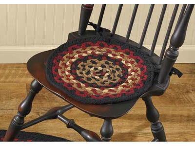 Folk Art Braided Chair Pad