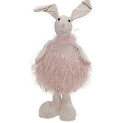 Fuzzy Pink Standing Bunny