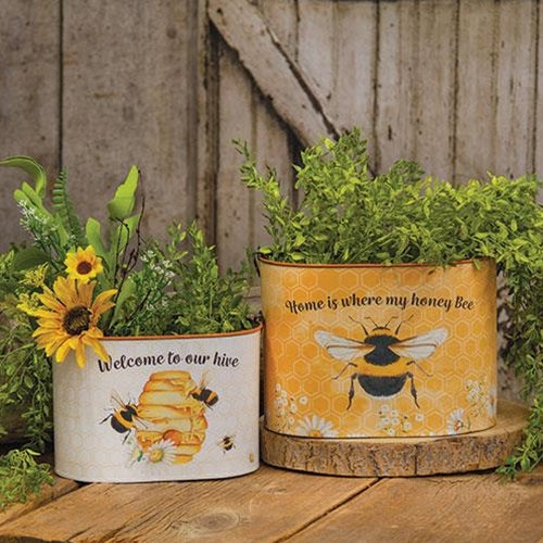 Honey Bee Oval Buckets