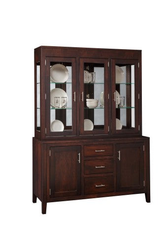 Lancaster Legacy-Tuscany 3 Door Mirror Back Hutch-(378 Series)