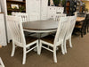 Napolean Pedestal Table with Butterfly Leaf & Houghton Side Chairs