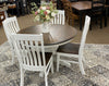 Napolean Pedestal Table with Butterfly Leaf & Houghton Side Chairs