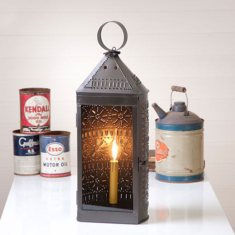 Tall Harbor Lantern in Smokey Black