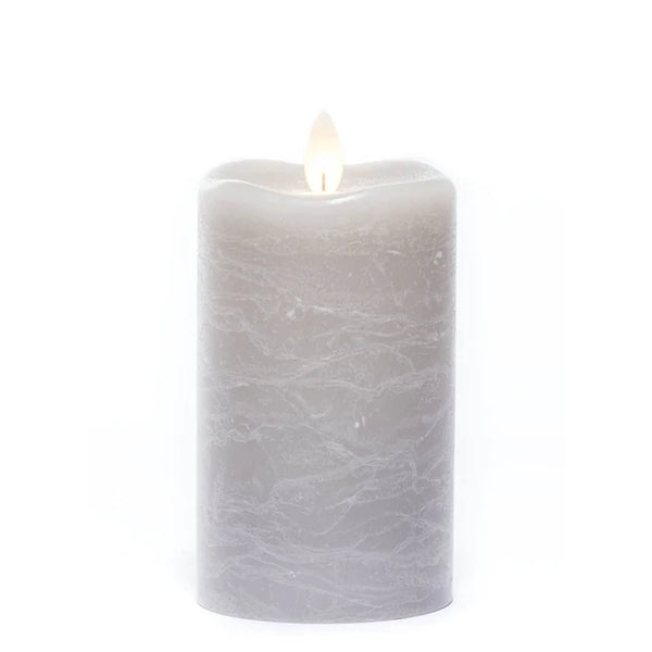 Mirage Frosted Rustic Pillar Candle