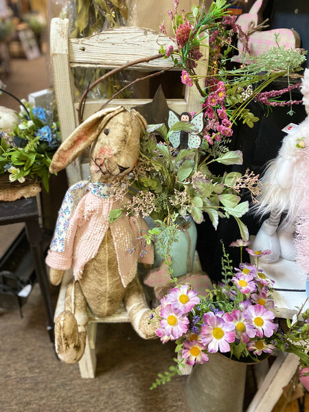 American made bunny and floral arrangement #2