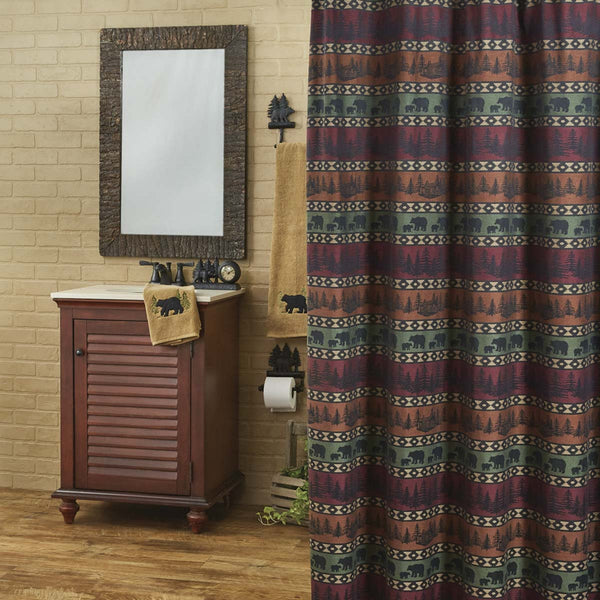 Mountain Bear Shower Curtain